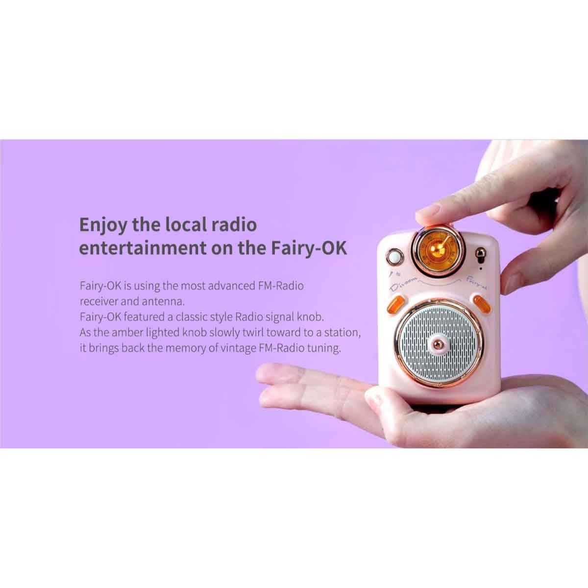 Divoom Fairy-2 Mini Karaoke Speaker with Wireless Microphone