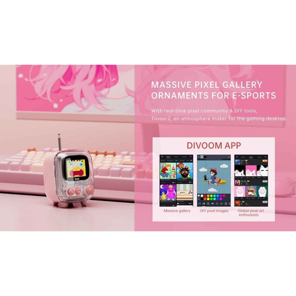Divoom Tiivoo-2 Photo Album & Lyrics Bluetooth Speaker