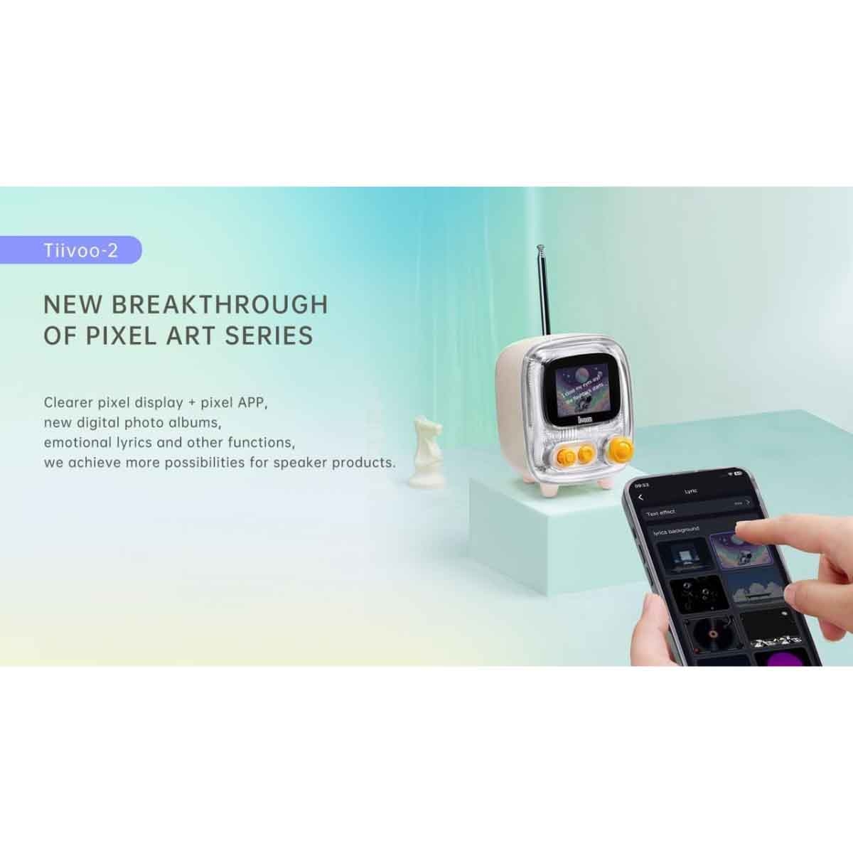 Divoom Tiivoo-2 Photo Album & Lyrics Bluetooth Speaker