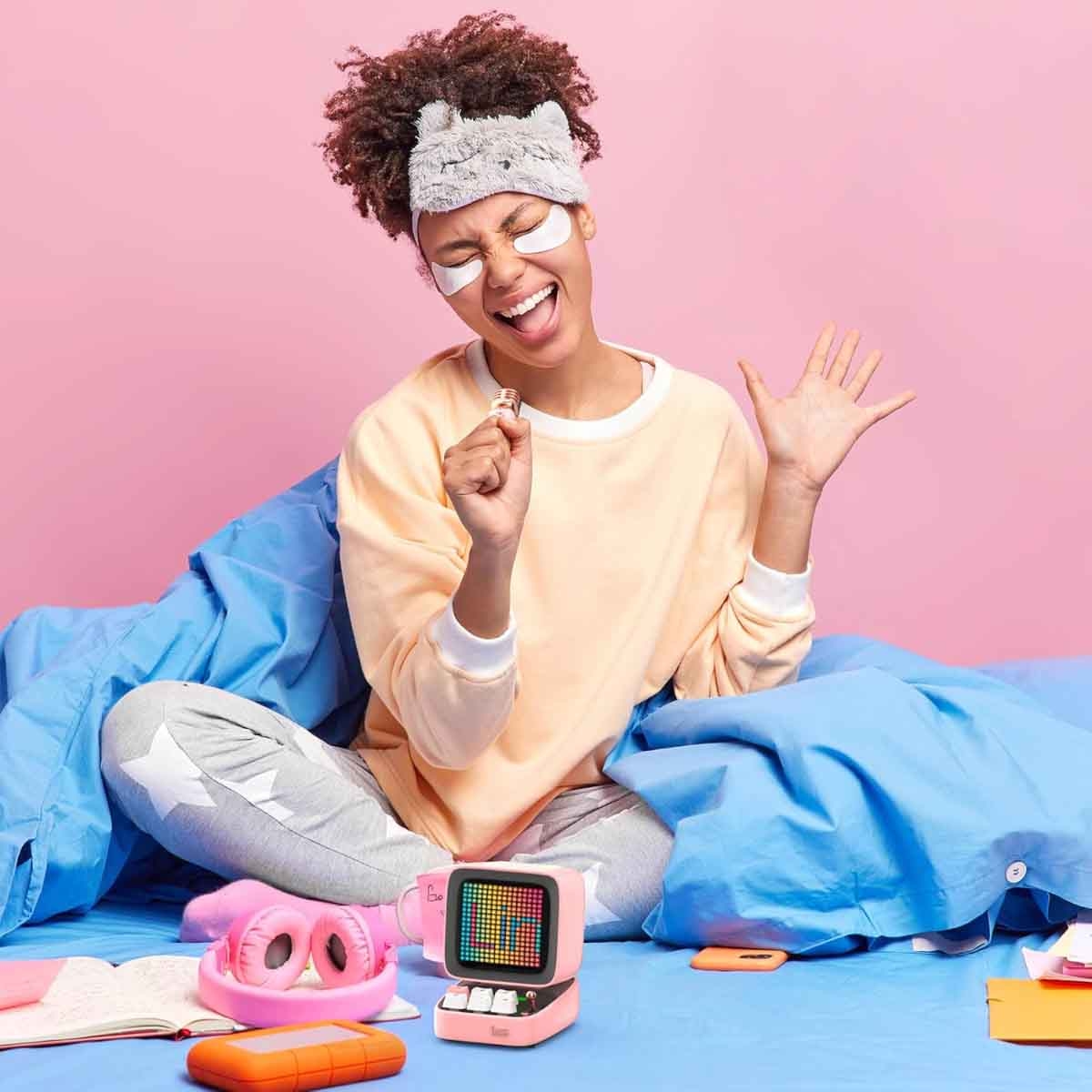 Divoom Pink DitooMic Bluetooth Speaker & Microphone