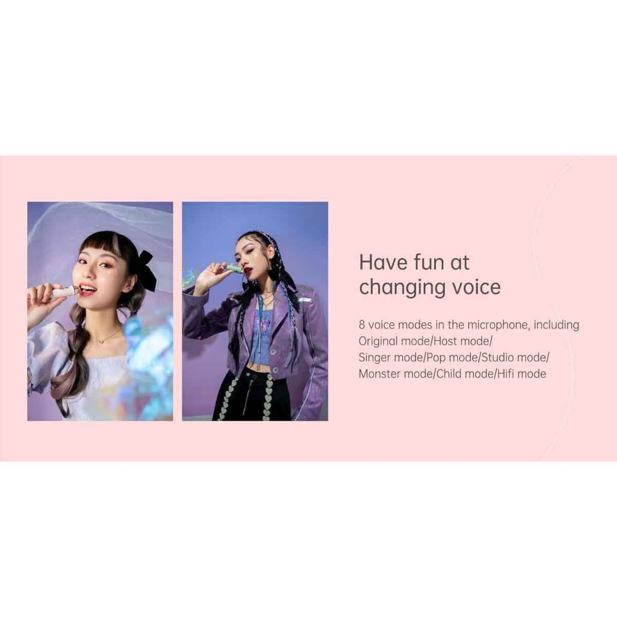 Divoom Fairy-2 Mini Karaoke Speaker with Wireless Microphone