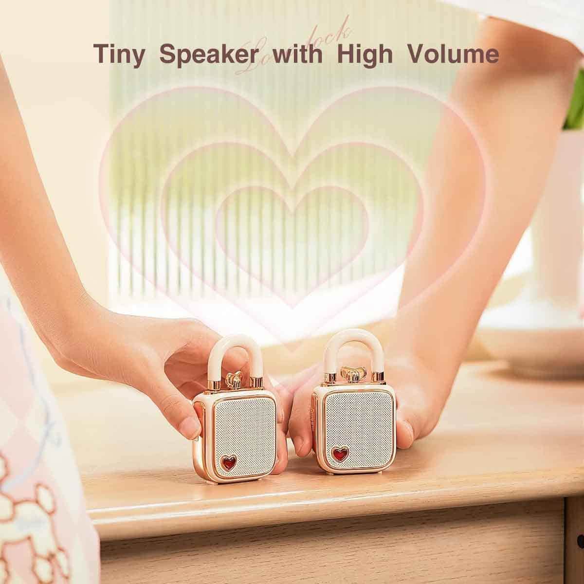 Divoom Pink Love Lock Bluetooth Speaker