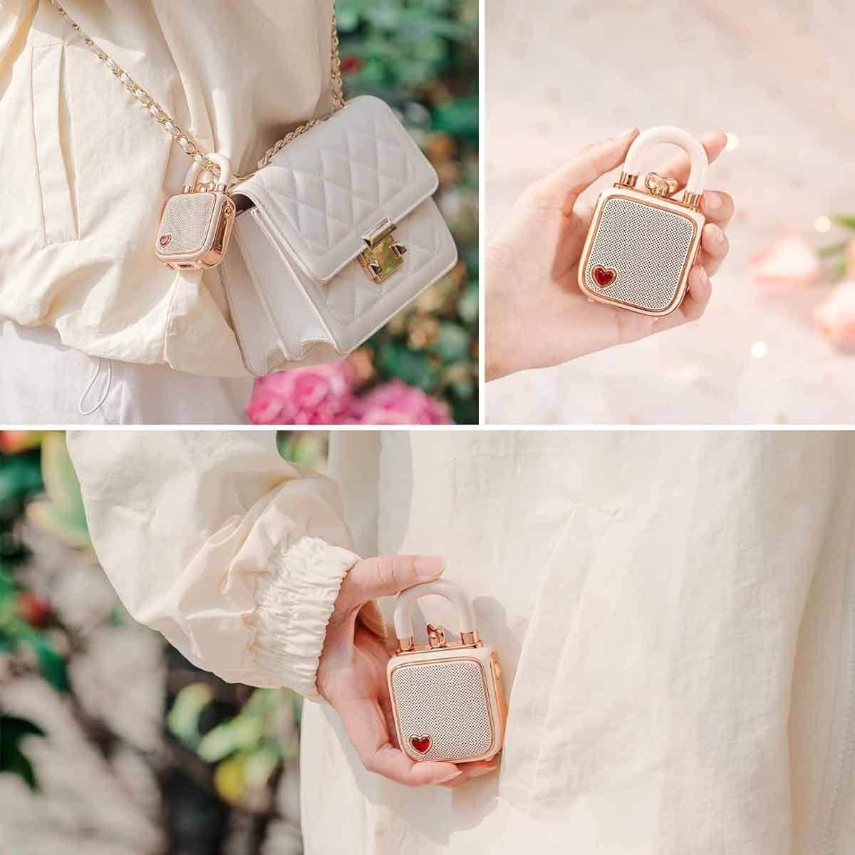 Divoom Pink Love Lock Bluetooth Speaker