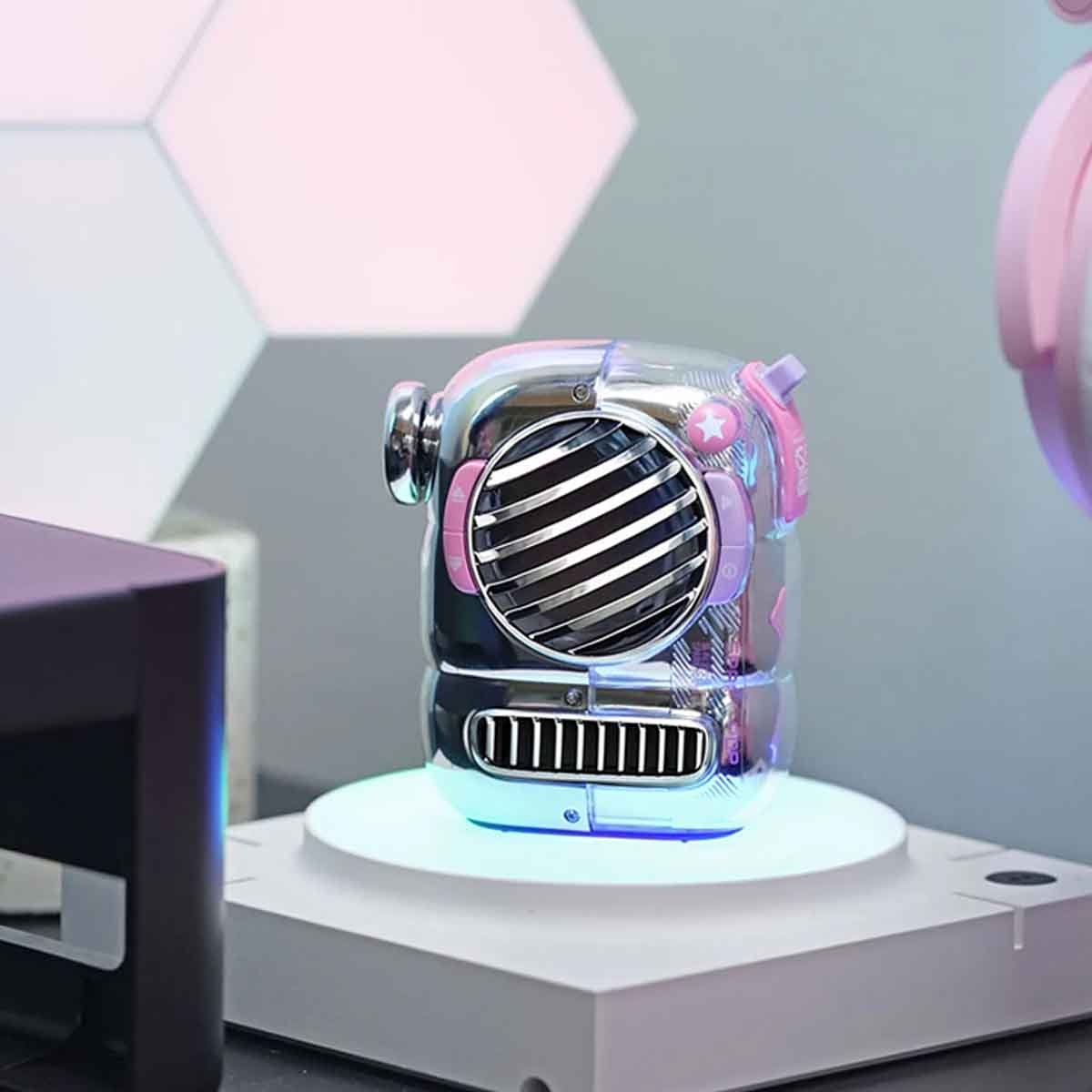 Divoom Pink Spark-Pop Portable Small Bluetooth Speaker