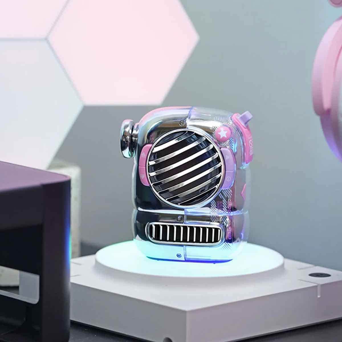 Divoom Pink Spark-Pop Portable Small Bluetooth Speaker