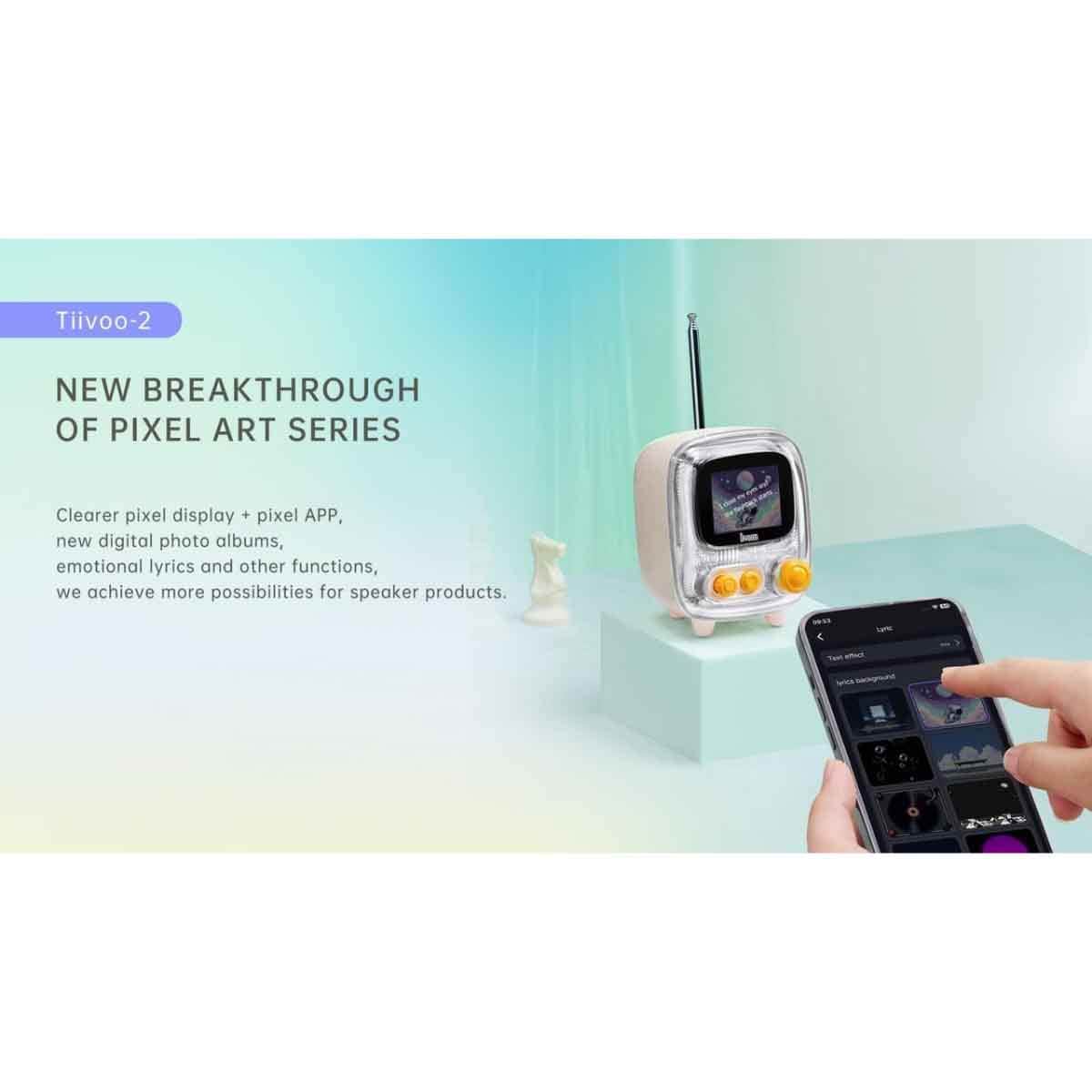 Divoom Tiivoo-2 Photo Album & Lyrics Bluetooth Speaker