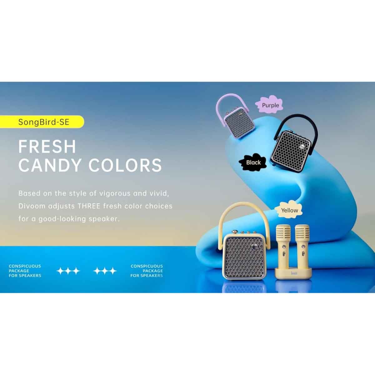 Divoom SongBird SE Portable Dual Microphone & Speaker Set