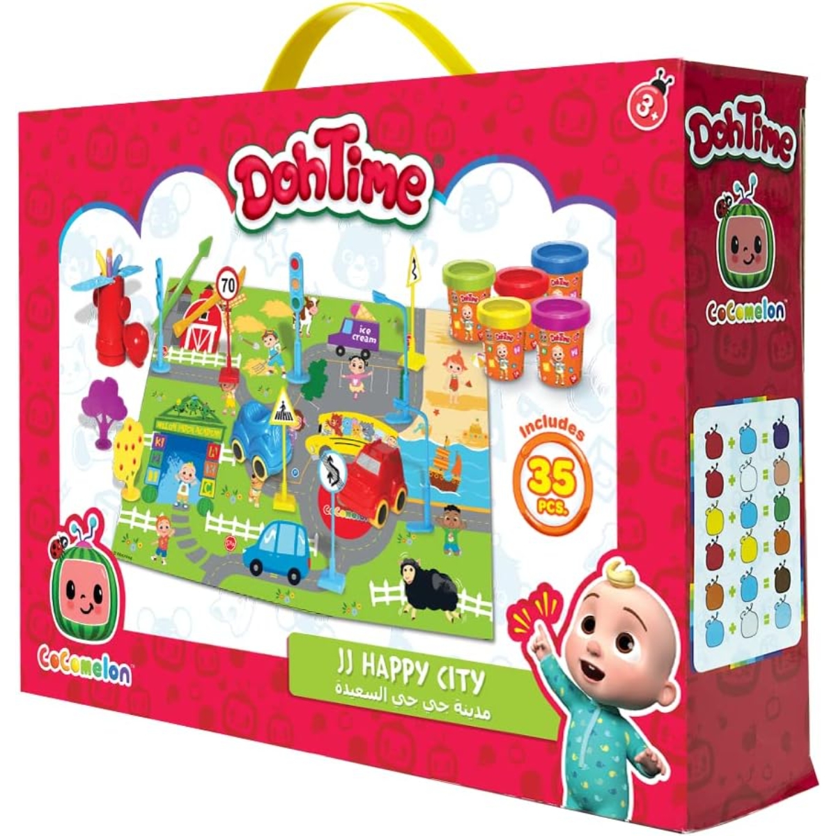 DohTime Cocomelon JJ Happy City Dough Set Unisex, 3-4 Years