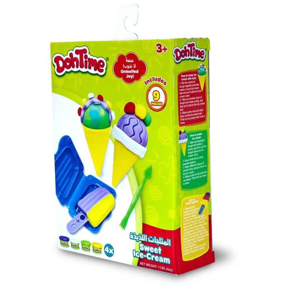 دو تايم طقم عجين آيس كريم صغير للجنسين، 3-4 سنوات