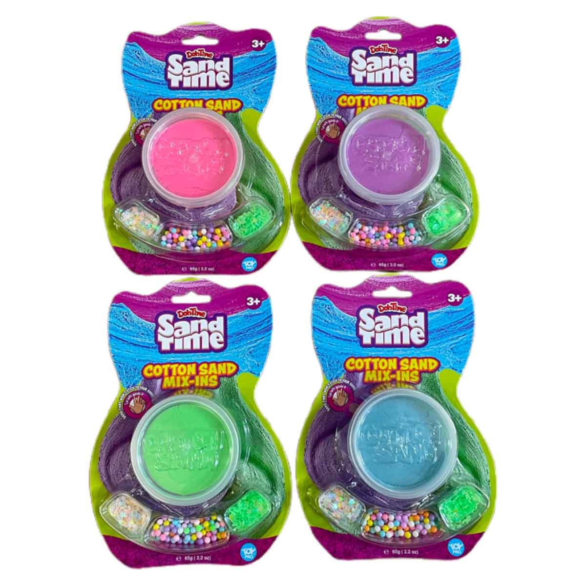 دوه تايم رمل قطني متنوع وزن 2.2 أونصة، للجنسين، للأعمار من 3 إلى 4 سنوات