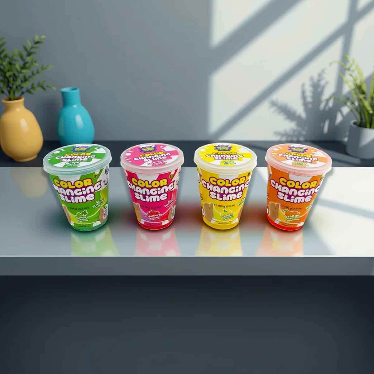 SlimeTime Assorted Colour-Changing Slime Can Unisex, 3-4 Years