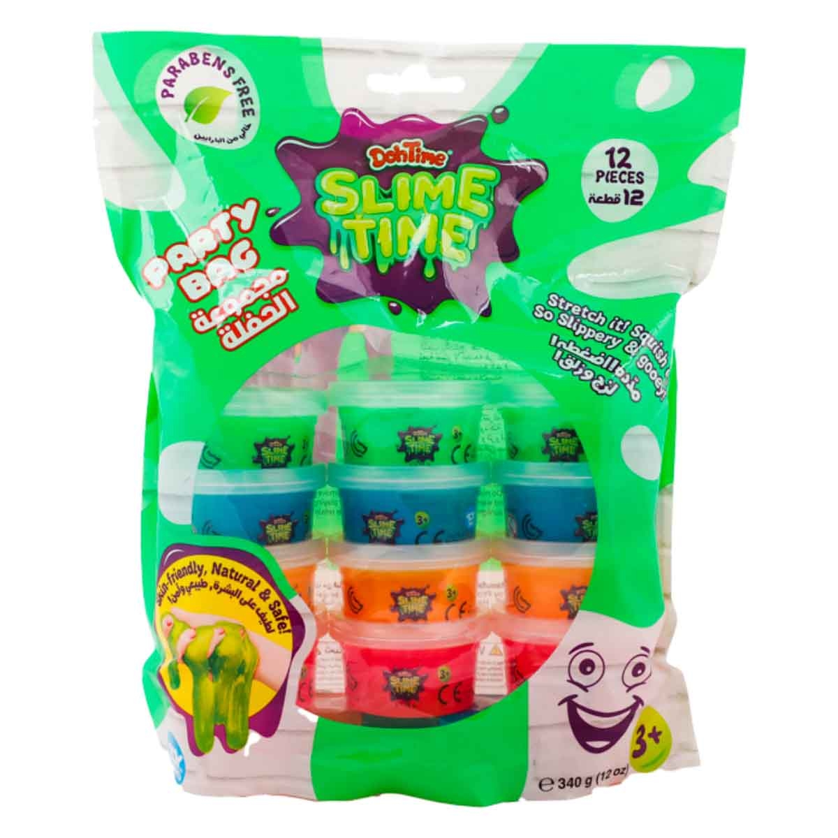 DohTime 12-Cans Slime Party Bag Unisex, 3-4 Years