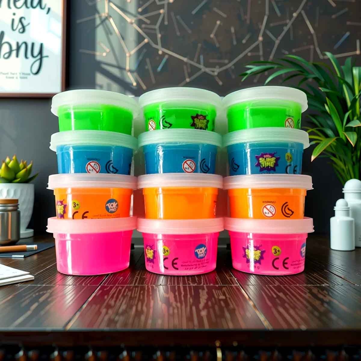 DohTime 12-Cans Slime Party Bag Unisex, 3-4 Years