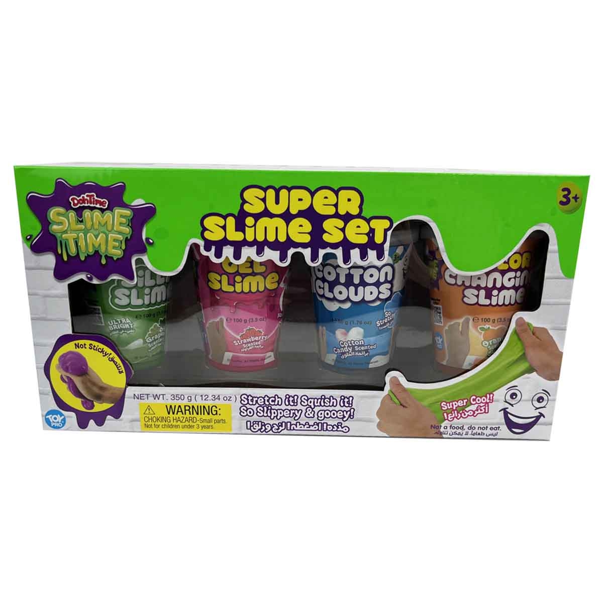 سلايم تايم مجموعة سلايم فائقة مكونة من 4 عبوات، للجنسين، للأعمار من 3 إلى 4 سنوات