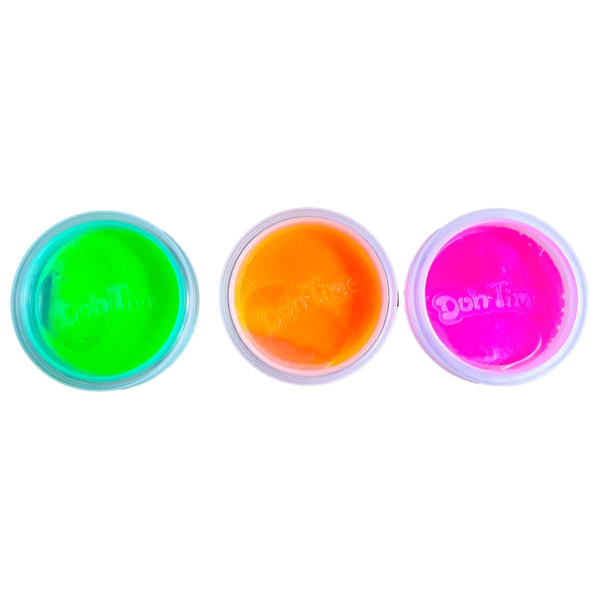 دوه تايم مجموعة سلايم قيمة بثلاثة ألوان وزن 3 أونصات، للجنسين، للأعمار من 3 إلى 4 سنوات