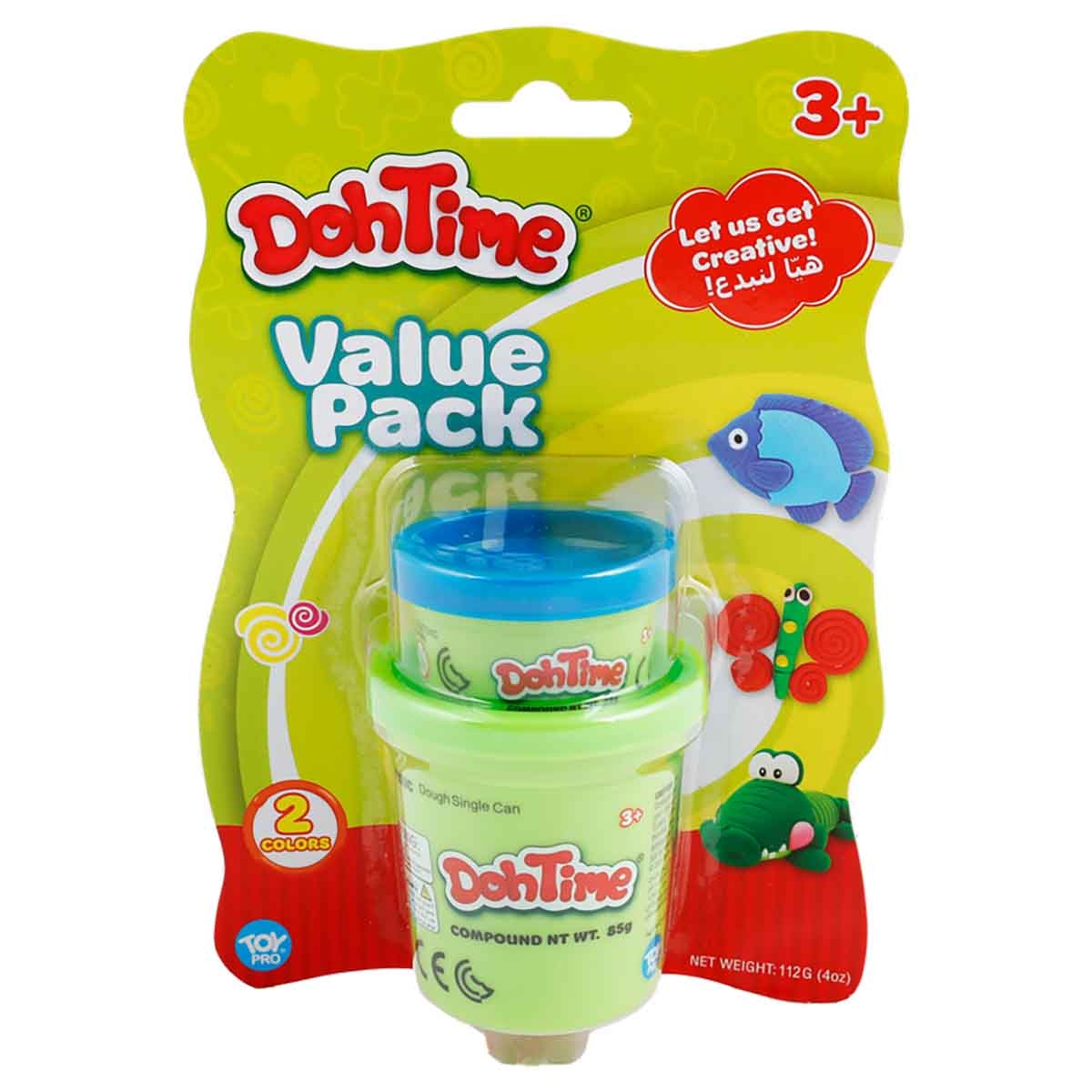 DohTime 3+1 Assorted Dough Value Pack Unisex, 3-4 Years