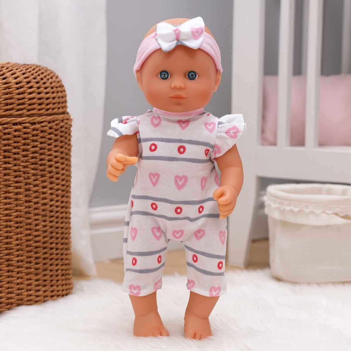 Dolls World 10″ Little Poppet Deluxe Bathable Baby Doll Toddler, 0-2 Years