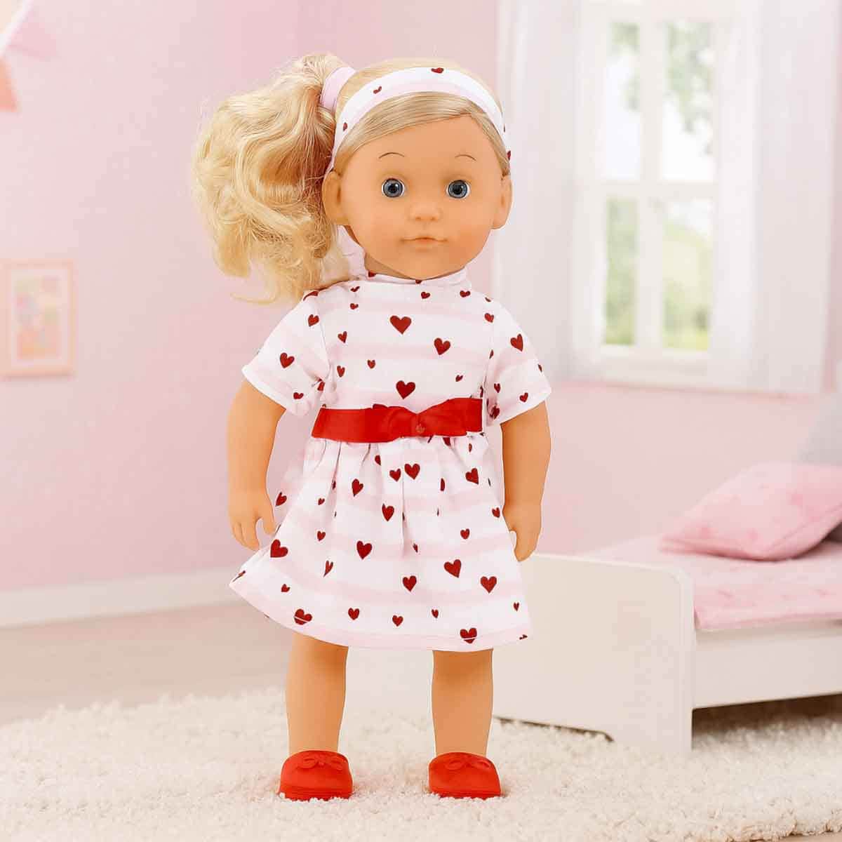 Dolls World 14″ Charlotte Soft Bodied Fashion Doll with Golden Hair Toddler, 0-2 Years