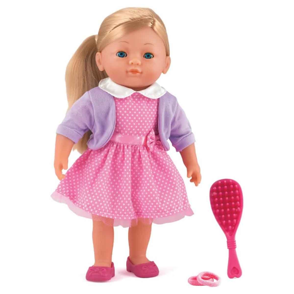 Dolls World 14″ Soft Girl with Hair Elizabeth Nurturing Doll Toddler, 0-2 Years