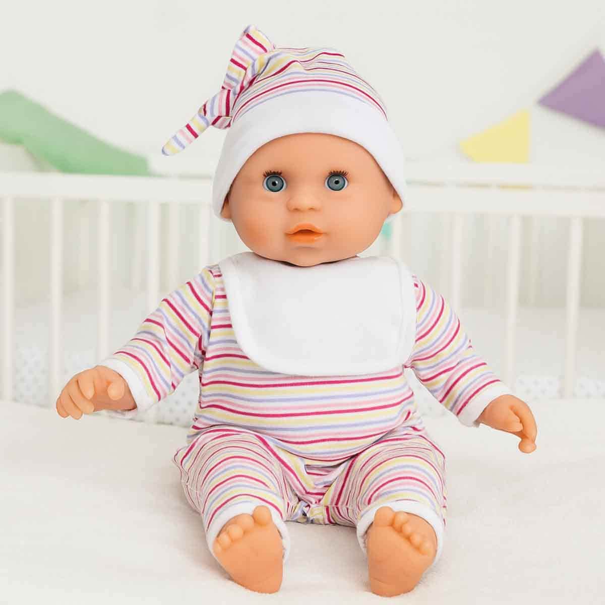 Dolls World 15″ Baby Babble Soft Bodied Baby Doll Toddler, 0-2 Years