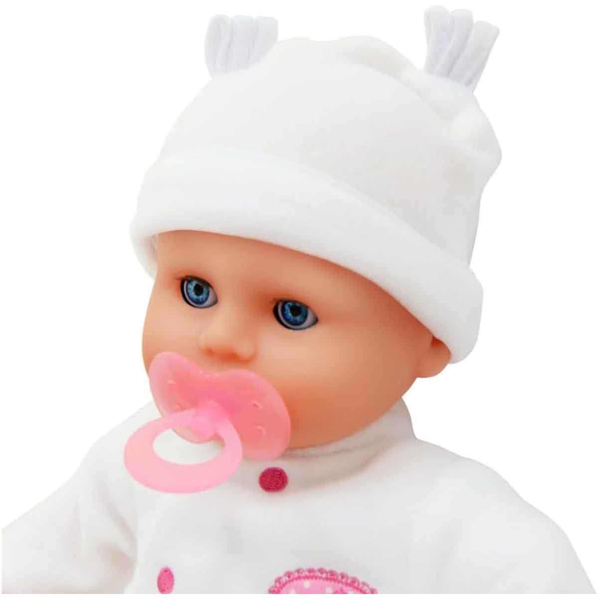 Dolls World 15″ Baby with Bean Filled Bum Nurturing Doll Toddler, 0-2 Years