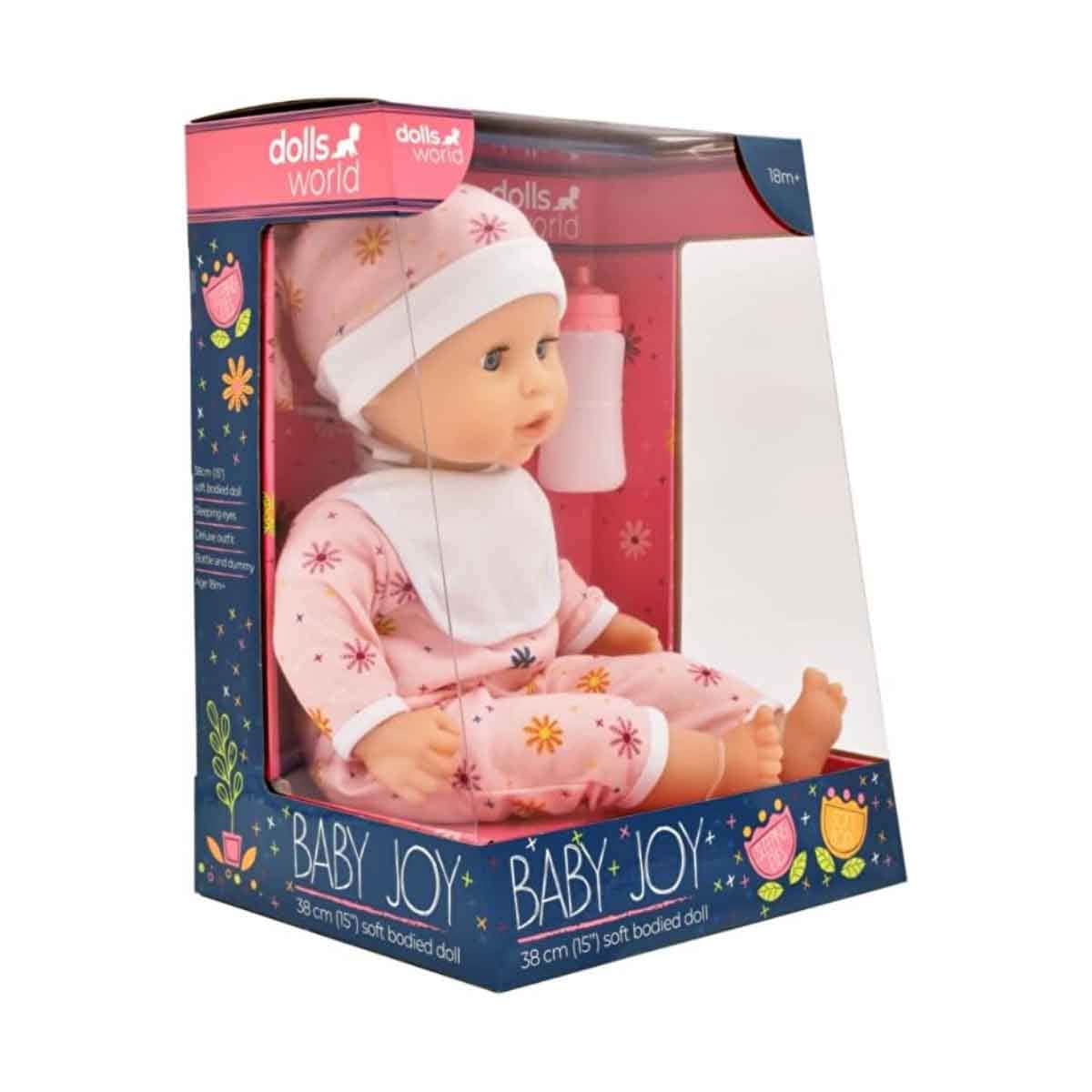 Dolls World 78312 15″ Baby Joy Soft Bodied Baby Doll Toddler, 0-2 Years