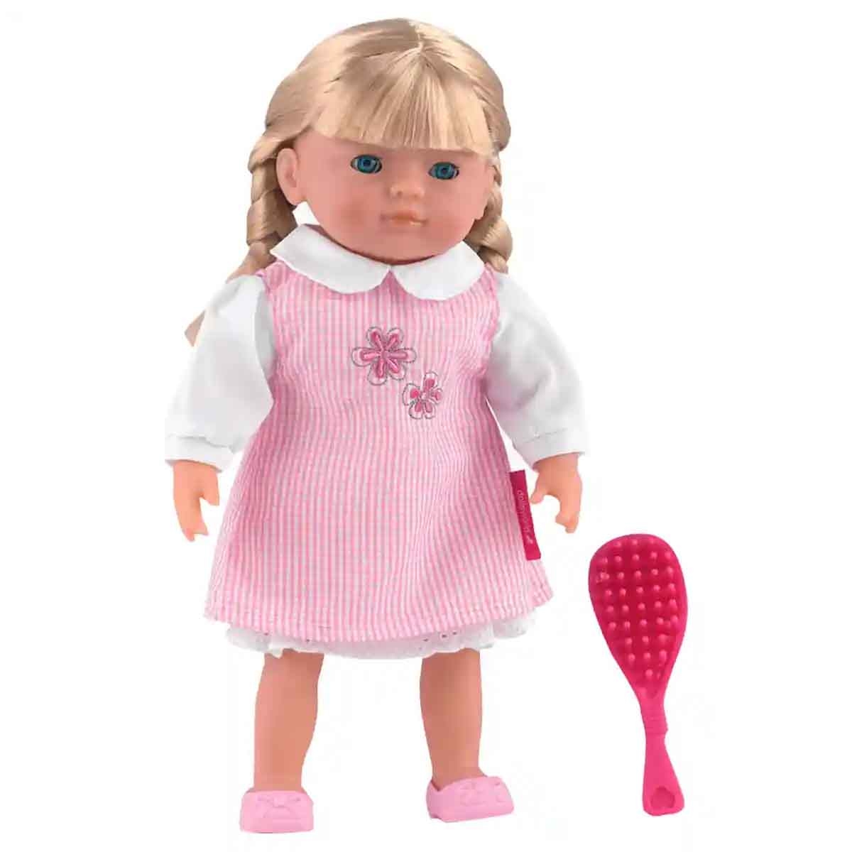 Dolls World 14″ Soft Bodied Girl with Hair Elizabeth Nurturing Doll Toddler, 0-2 Years