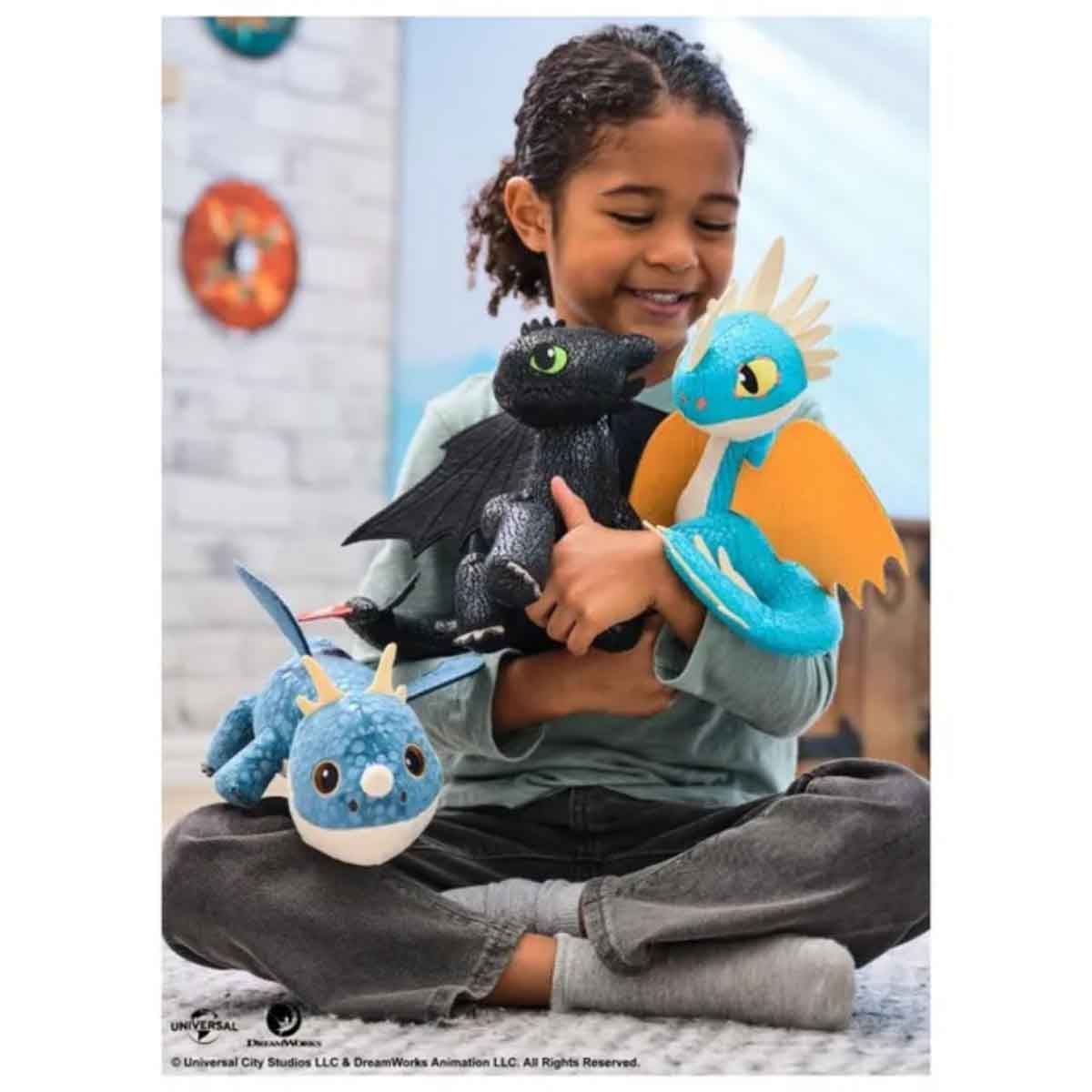 دريم وركس مجسمات أكشن تنانين محشوة 8 إنش متنوعة للأولاد من 5 إلى 7 سنوات