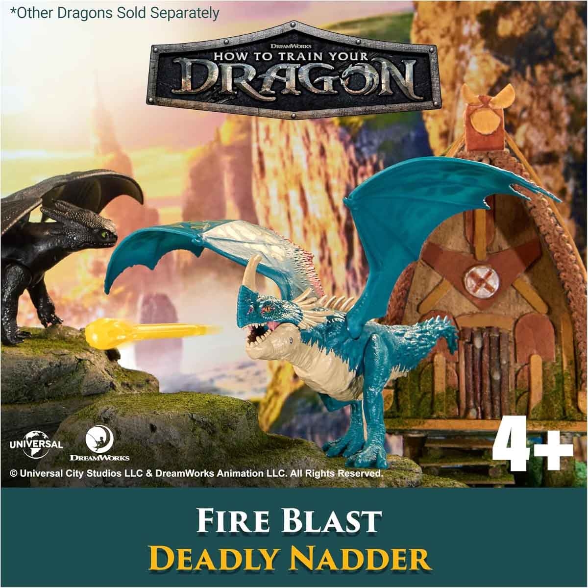 DreamWorks Battle Dragons Deadly Nadder Action Figure Boys, 5-7 Years
