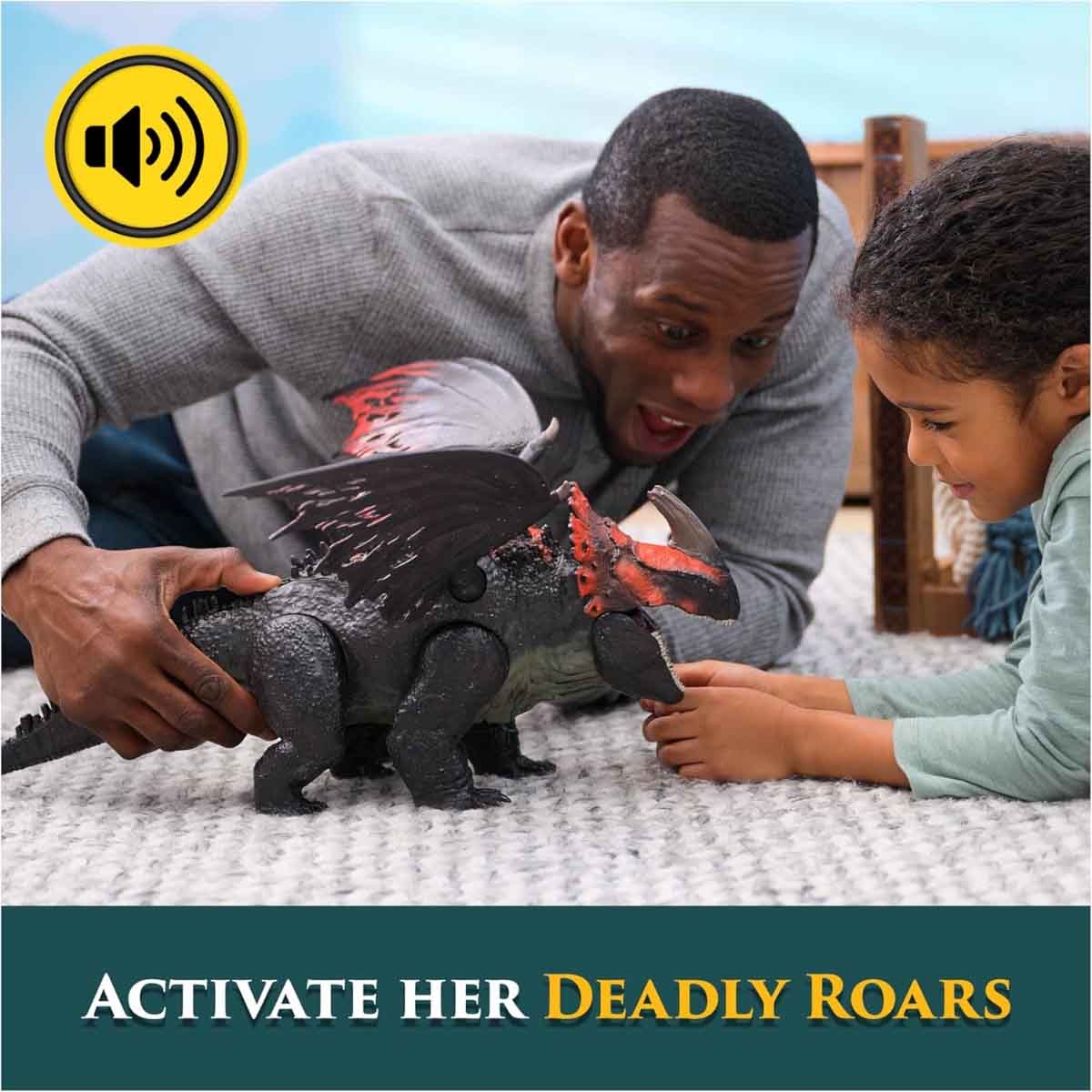 دريم وركس جزيرة التنانين مجسم أكشن ضخم تايتن ريد ديث للأولاد من 5 إلى 7 سنوات