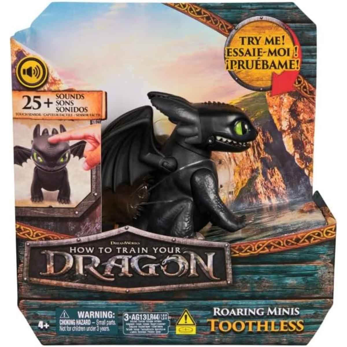 DreamWorks Interactive Roaring Mini Toothless Dragon Action Figure Boys, 5-7 Years