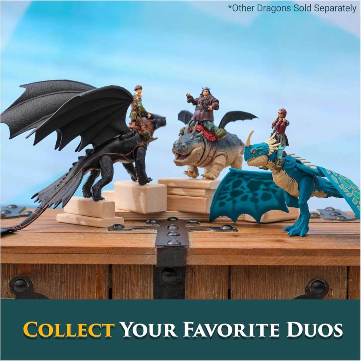 DreamWorks Dragons 2-Piece How to Train Your Dragon Gronkio + Fishlegs Action Figure Set Unisex, 5-6 Years