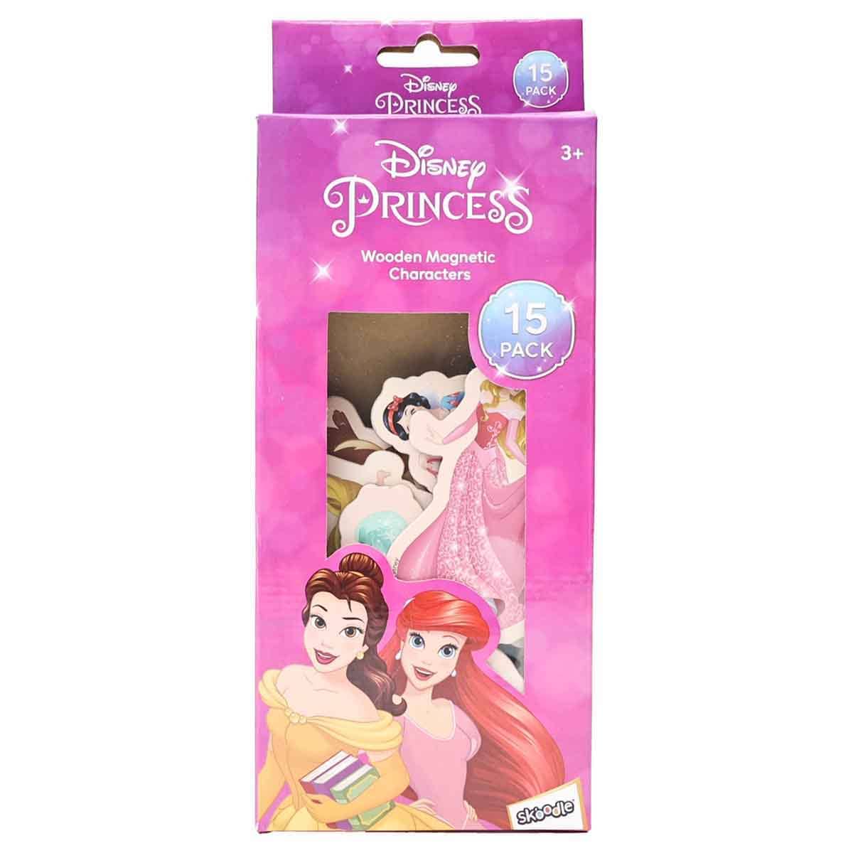 Disney Princess 15-Piece Wooden Magentic Characters Unisex, 3-4 Years