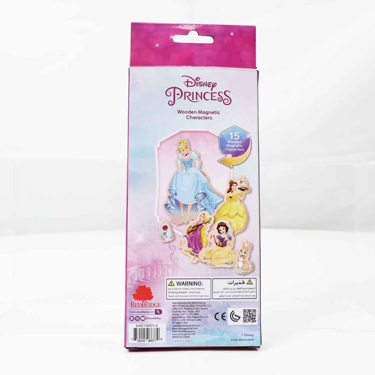 Disney Princess 15-Piece Wooden Magentic Characters Unisex, 3-4 Years