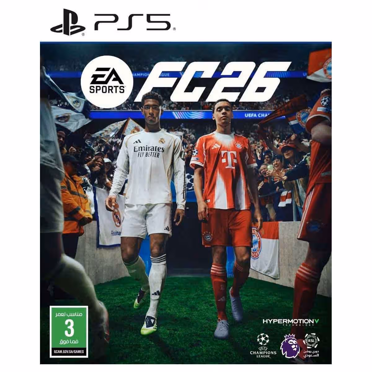 Sony PS5 Blu-Ray Disc (KSA Version) with White Controller + Ghost of Yotei + FC26 + Black Ops 7 Bundle