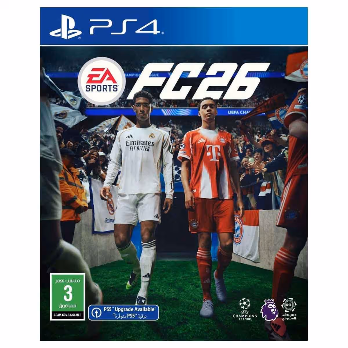 Sony PS5 Blu-Ray Disc (KSA Version) with White Controller + Takken8 + GTA5 + FC26 Bundle