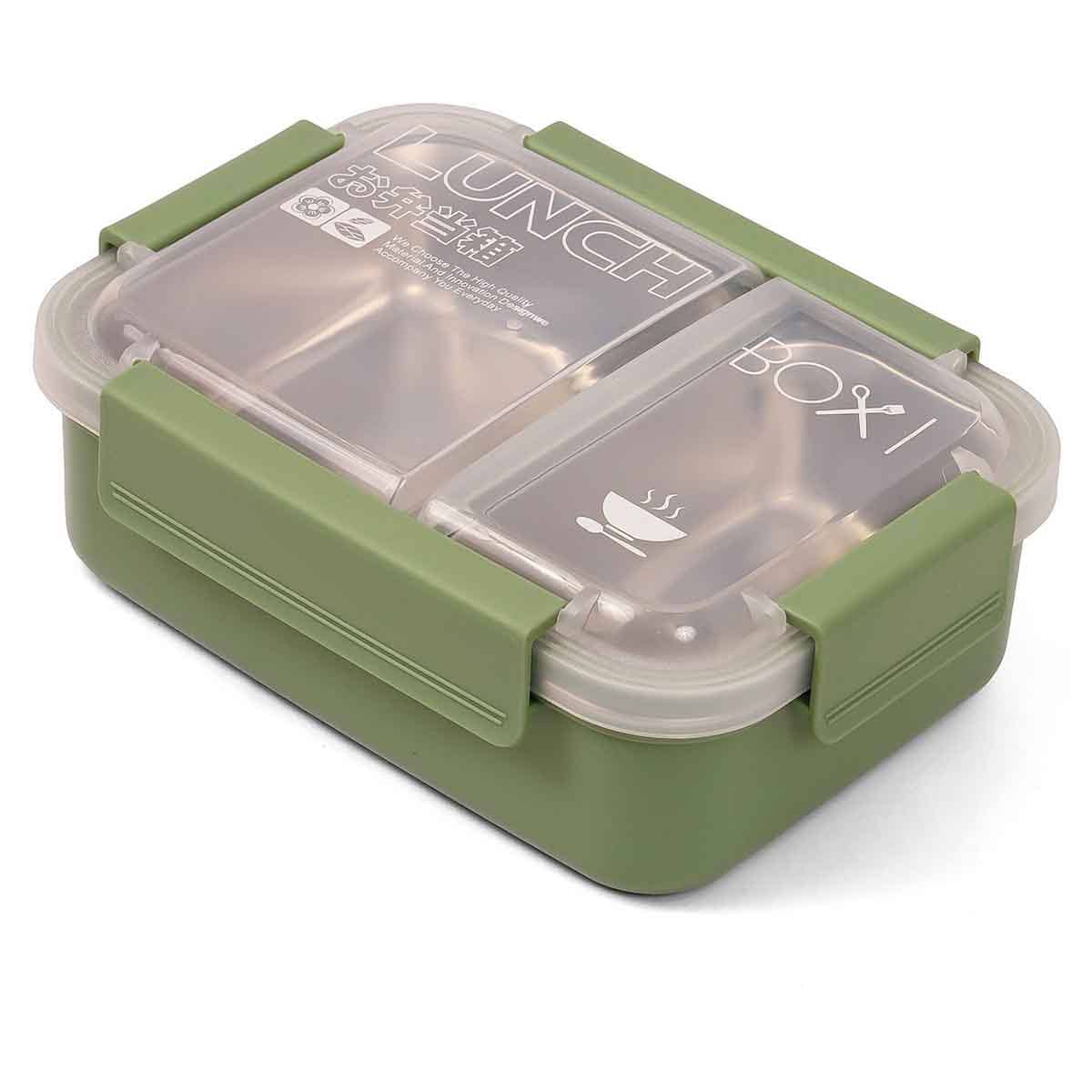 Eazy Kids 1.1L Green Lunch Box Unisex, 3-4 Years