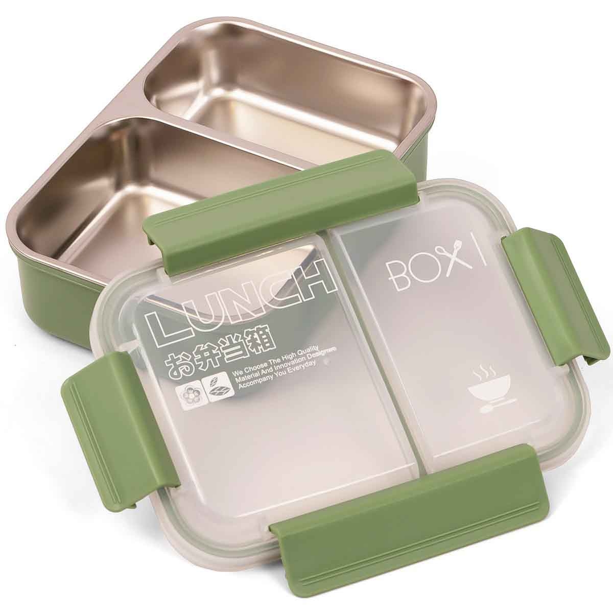 Eazy Kids 1.1L Green Lunch Box Unisex, 3-4 Years