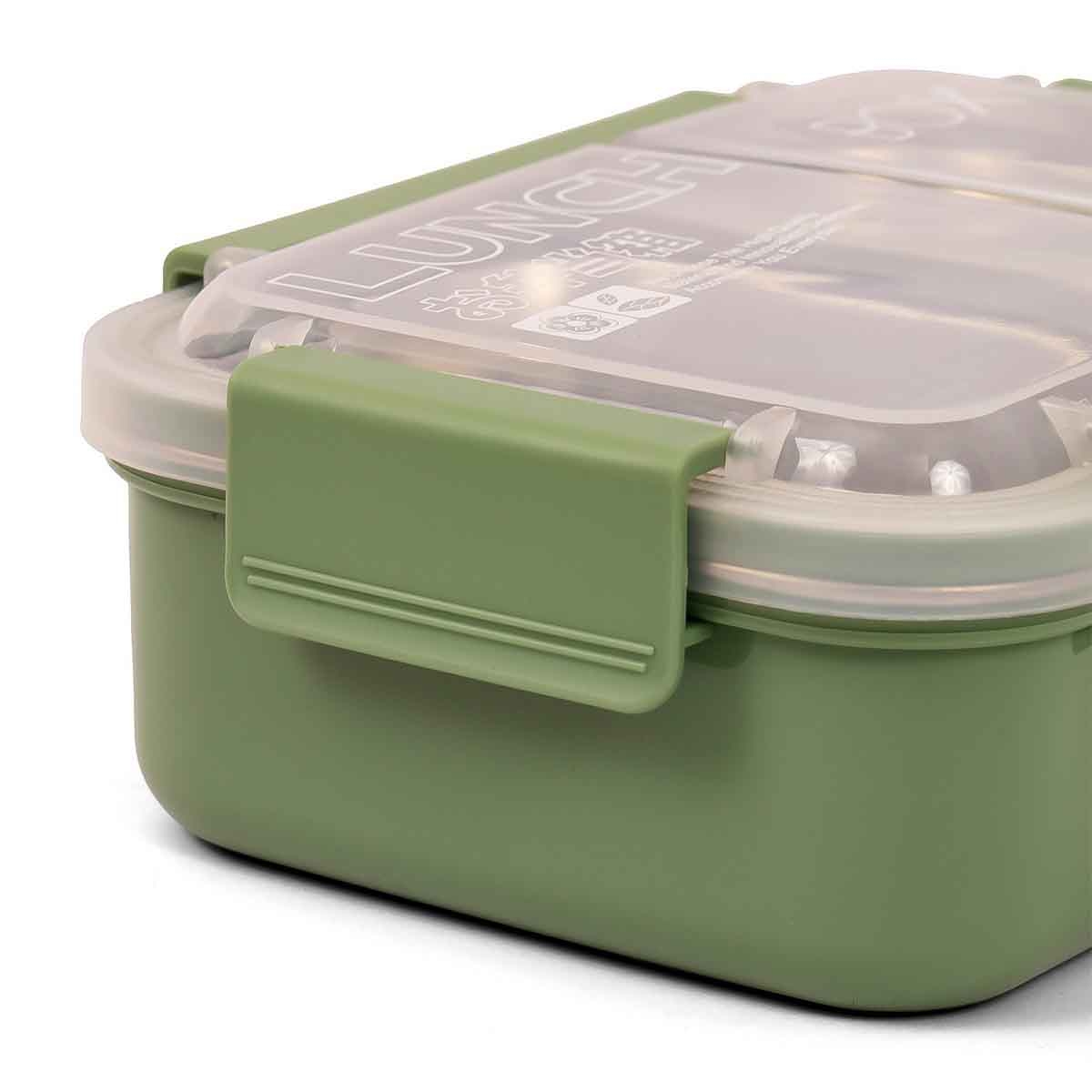 Eazy Kids 1.1L Green Lunch Box Unisex, 3-4 Years