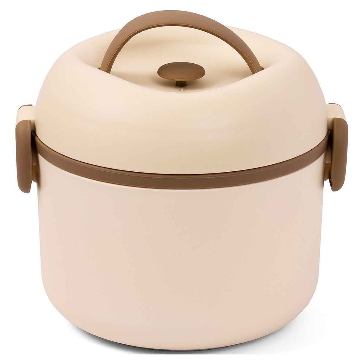 Eazy Kids 1.32L Beige Lunch Box Unisex, 3-4 Years