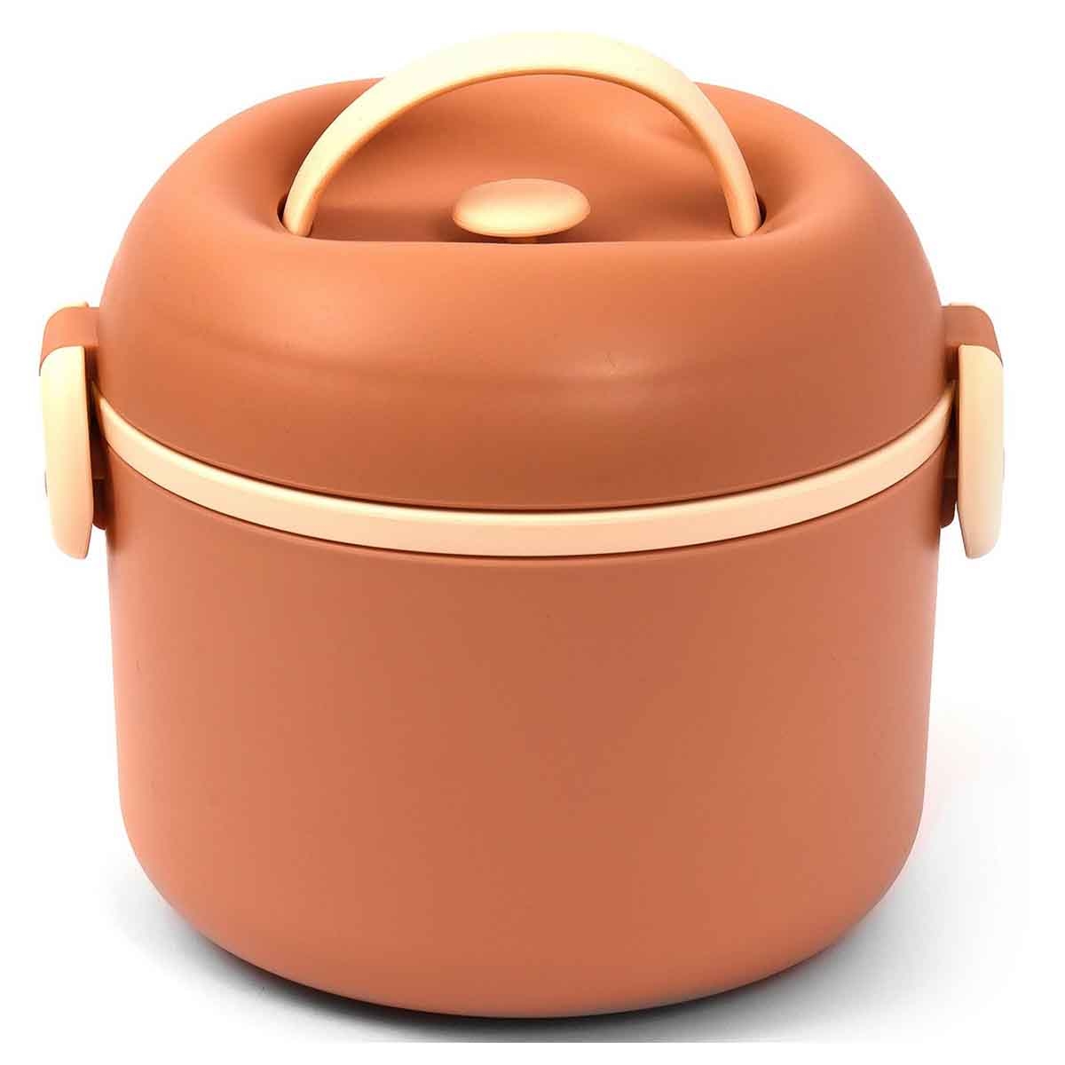 Eazy Kids 1.32L Brown Lunch Box Unisex, 3-4 Years