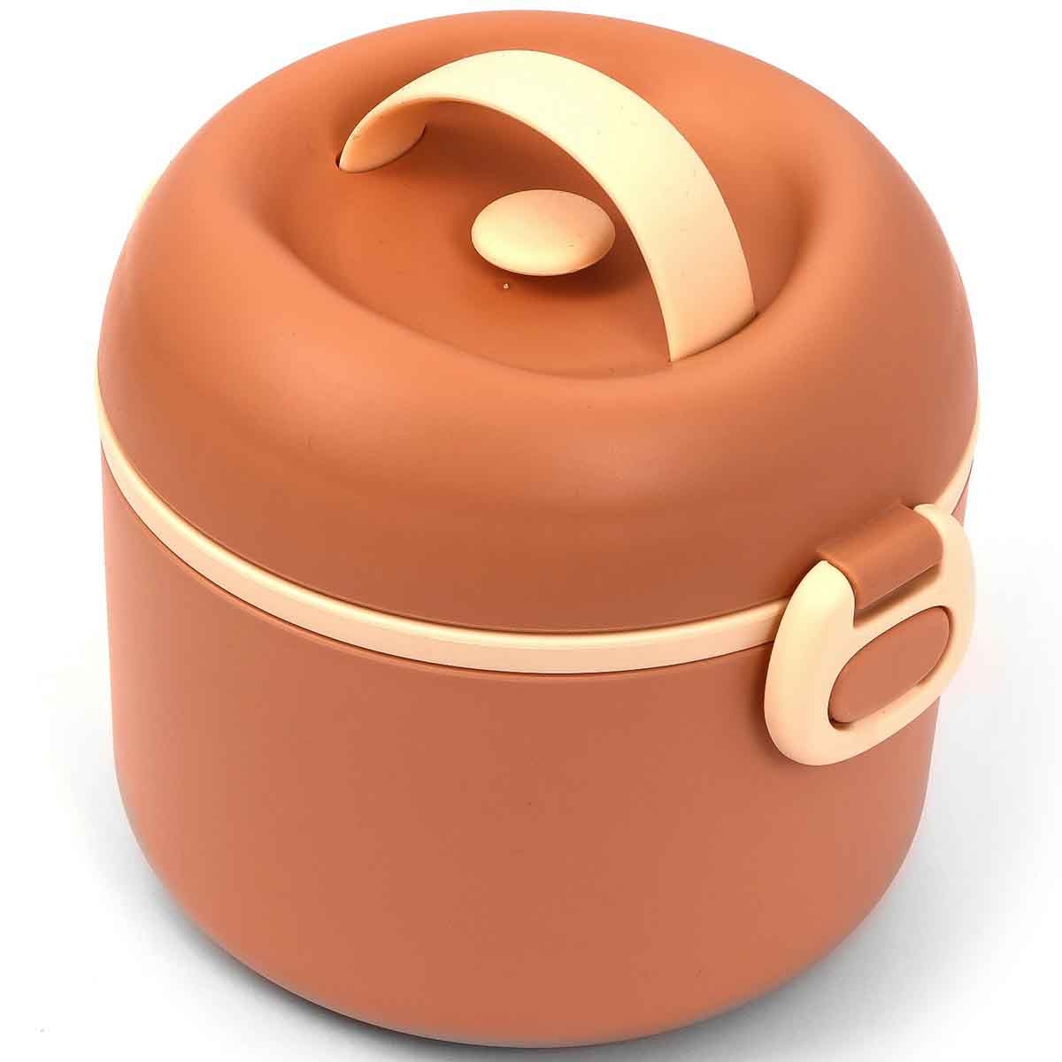 Eazy Kids 1.32L Brown Lunch Box Unisex, 3-4 Years