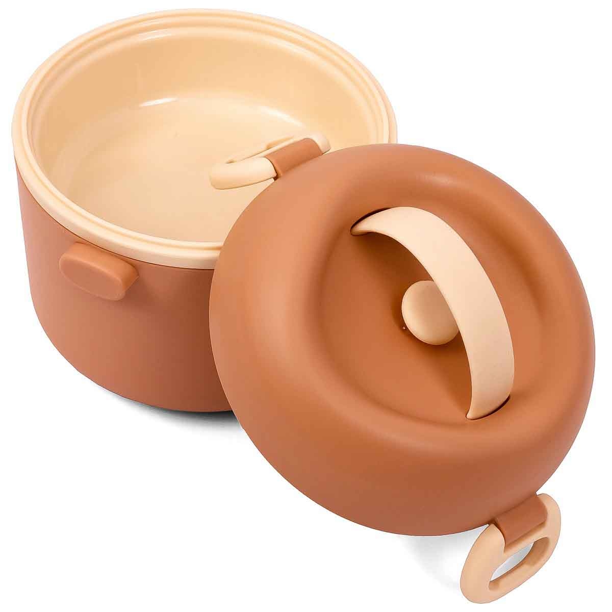 Eazy Kids 1.32L Brown Lunch Box Unisex, 3-4 Years