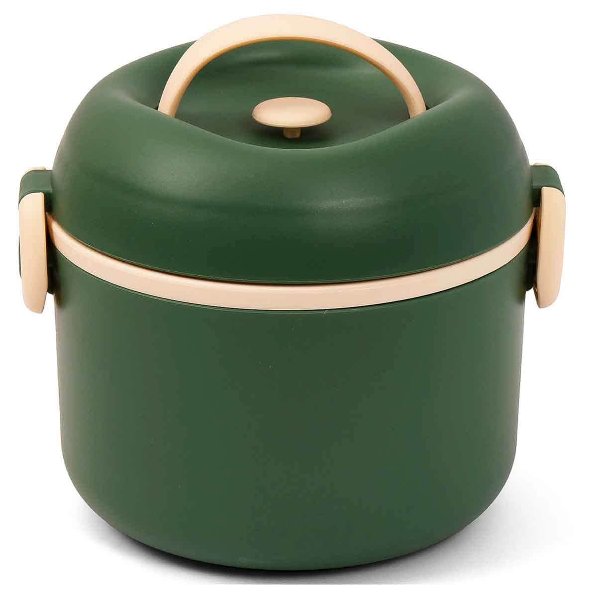 Eazy Kids 1.32L Green Lunch Box Unisex, 3-4 Years