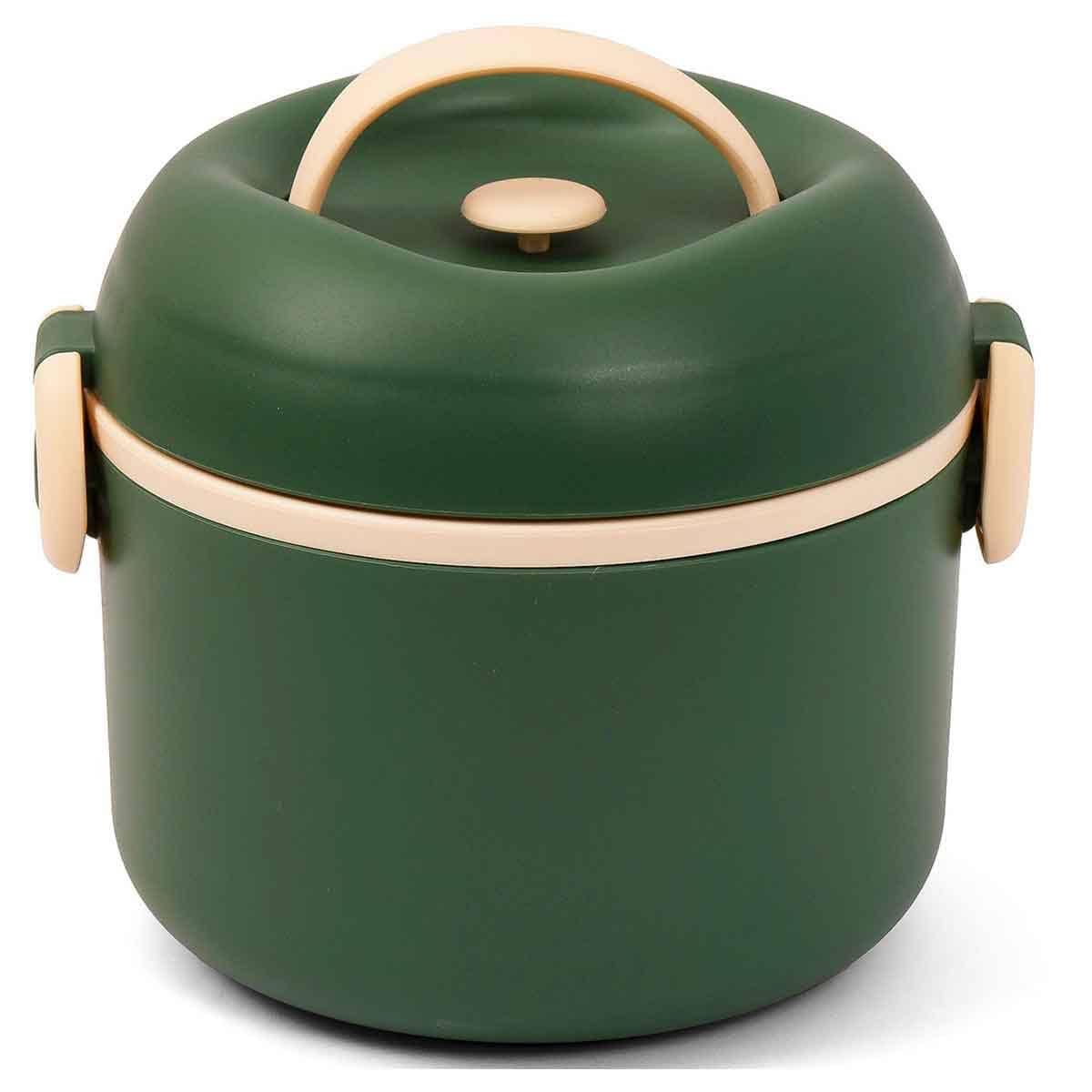Eazy Kids 1.32L Green Lunch Box Unisex, 3-4 Years