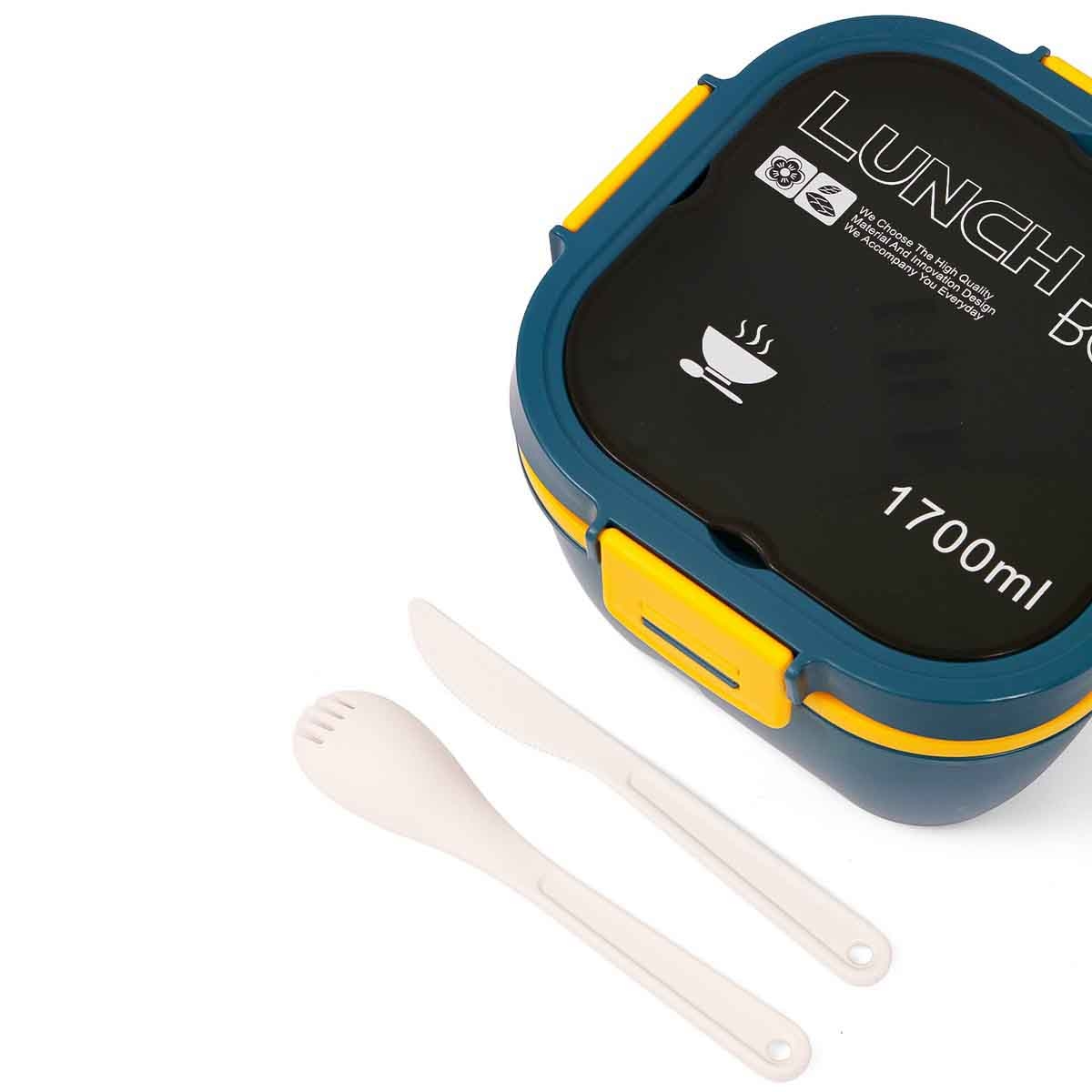 Eazy Kids 1.7L Blue Lunch Box Unisex, 3-4 Years