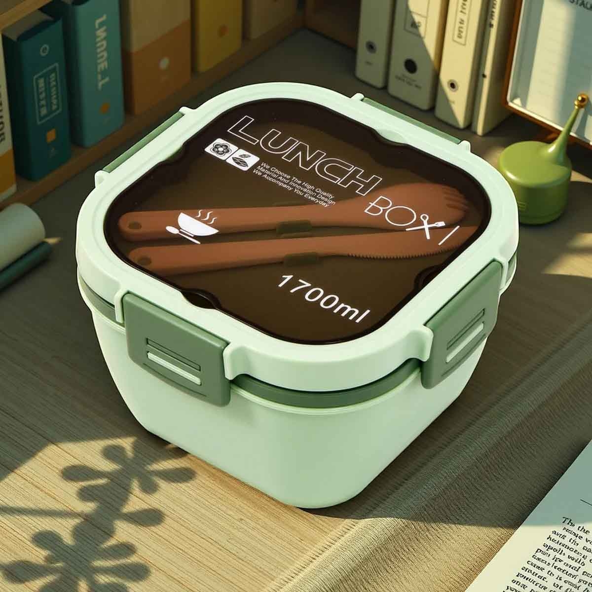 إيزي كيدز صندوق غداء 1.7 لتر أخضر للجنسين، 3-4 سنوات