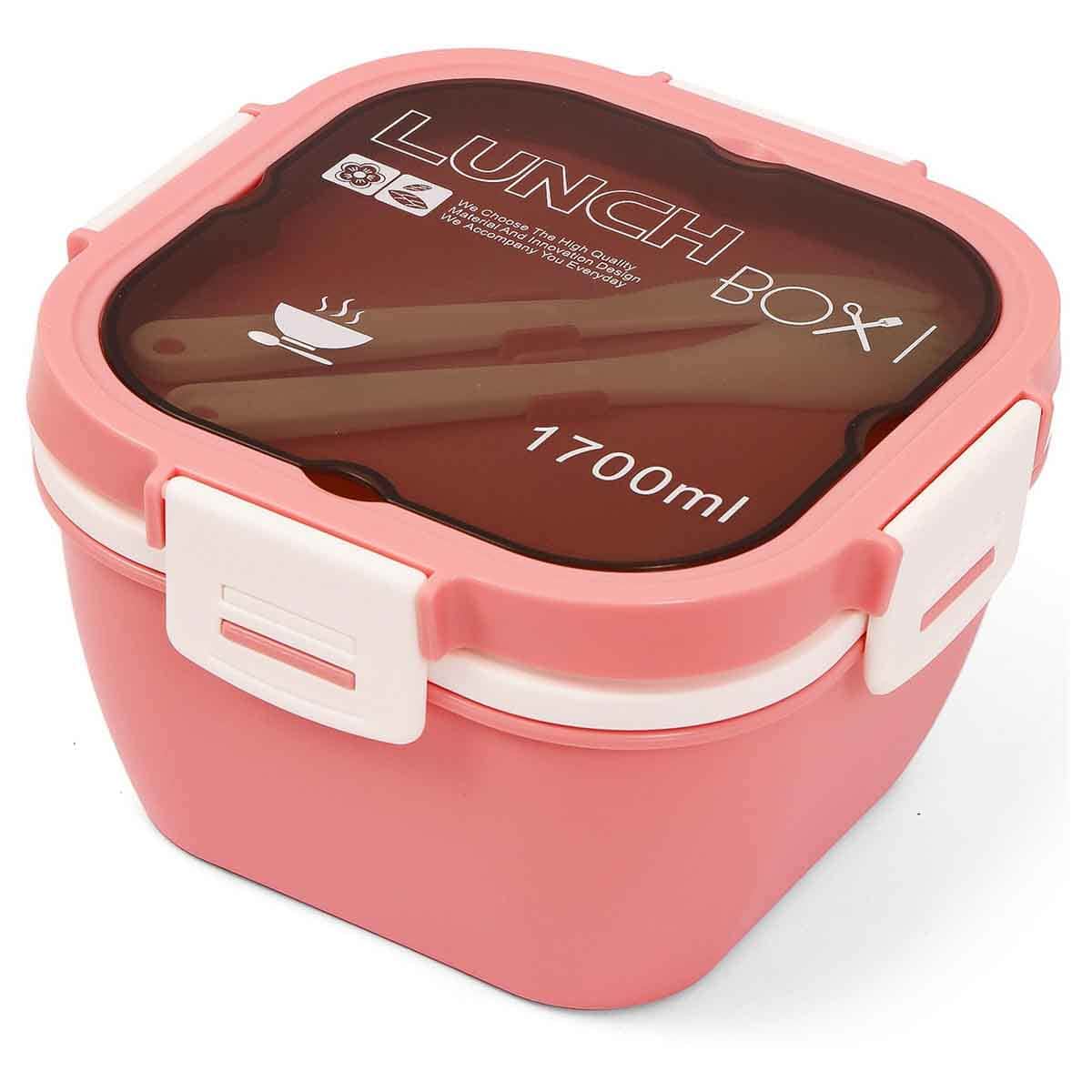 Eazy Kids 1.7L Pink Lunch Box Unisex, 3-4 Years