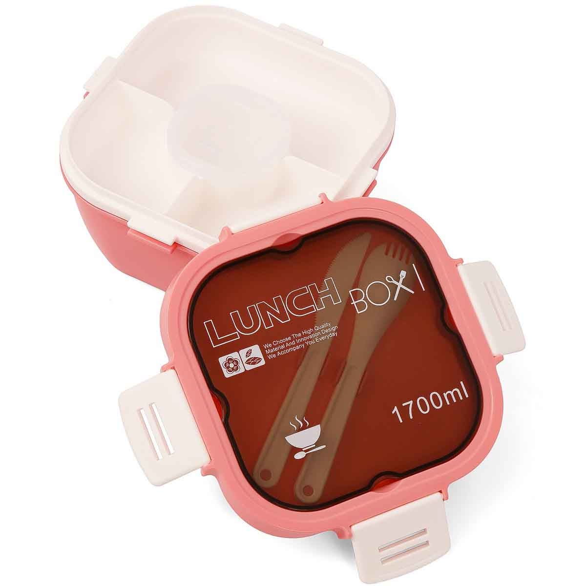 إيزي كيدز صندوق غداء 1.7 لتر وردي للجنسين، 3-4 سنوات