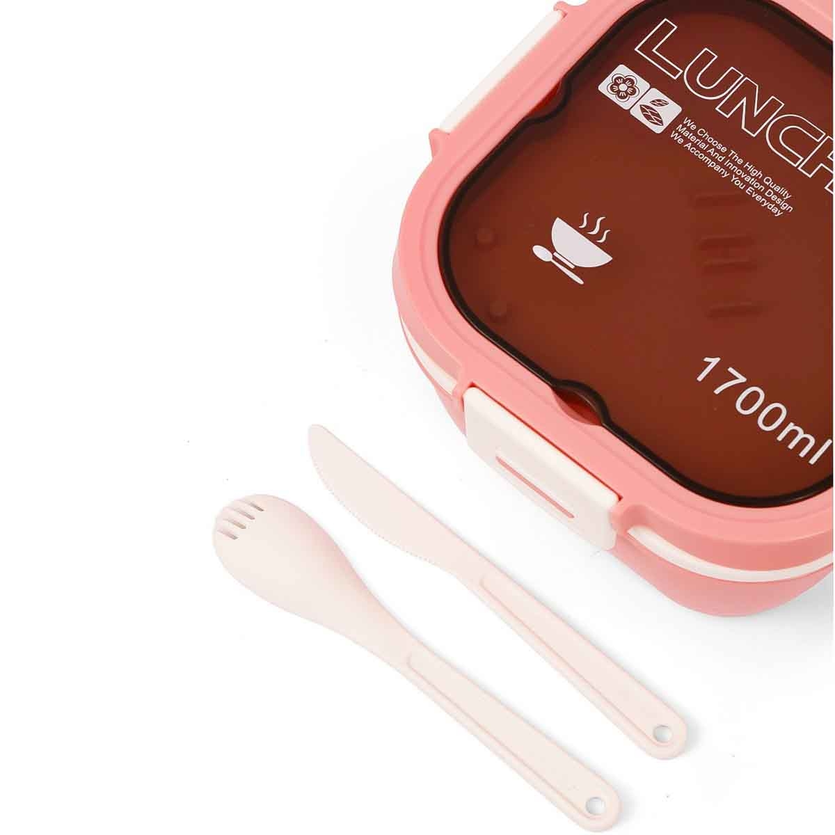 إيزي كيدز صندوق غداء 1.7 لتر وردي للجنسين، 3-4 سنوات